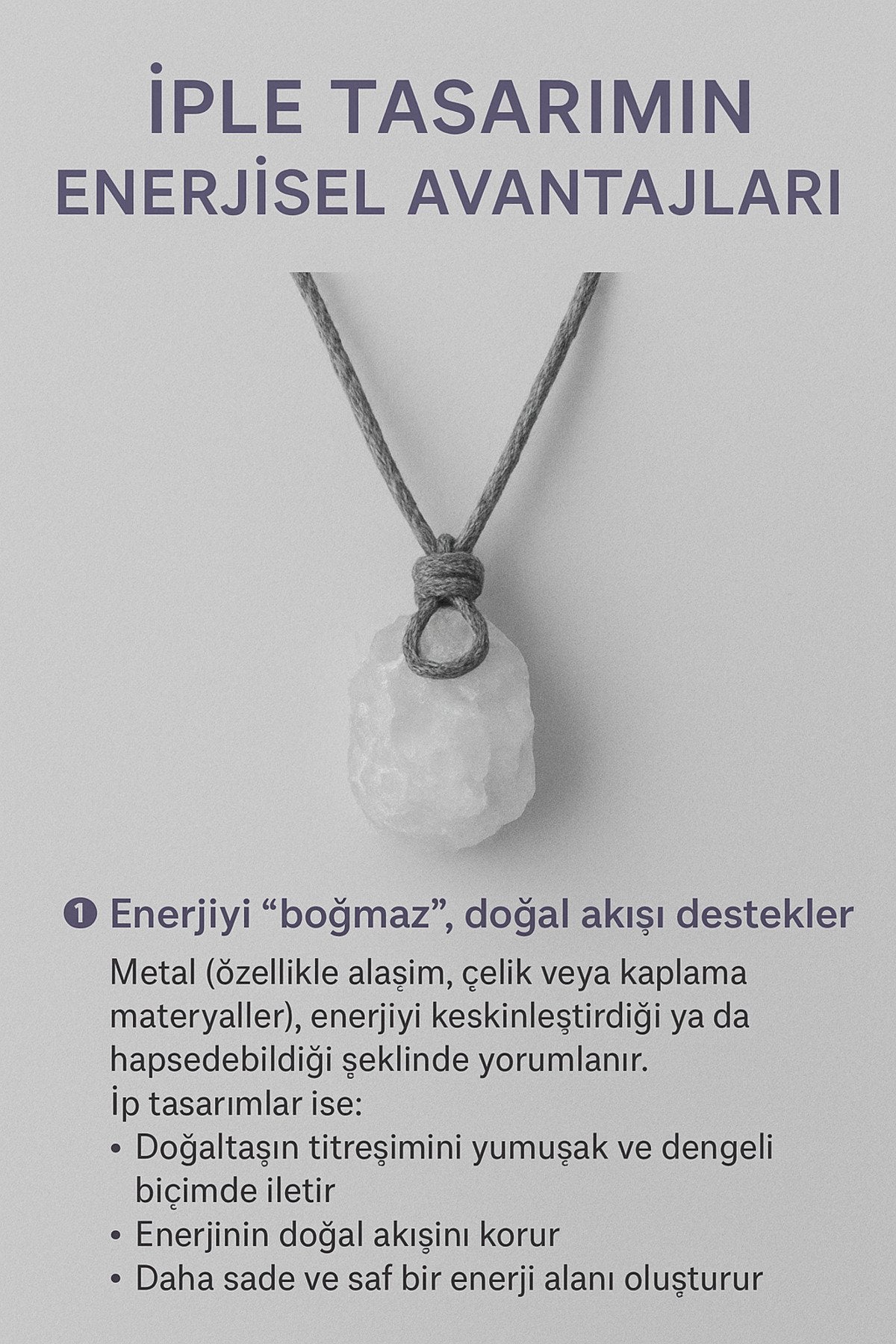özel tasarım doğal taş kolye