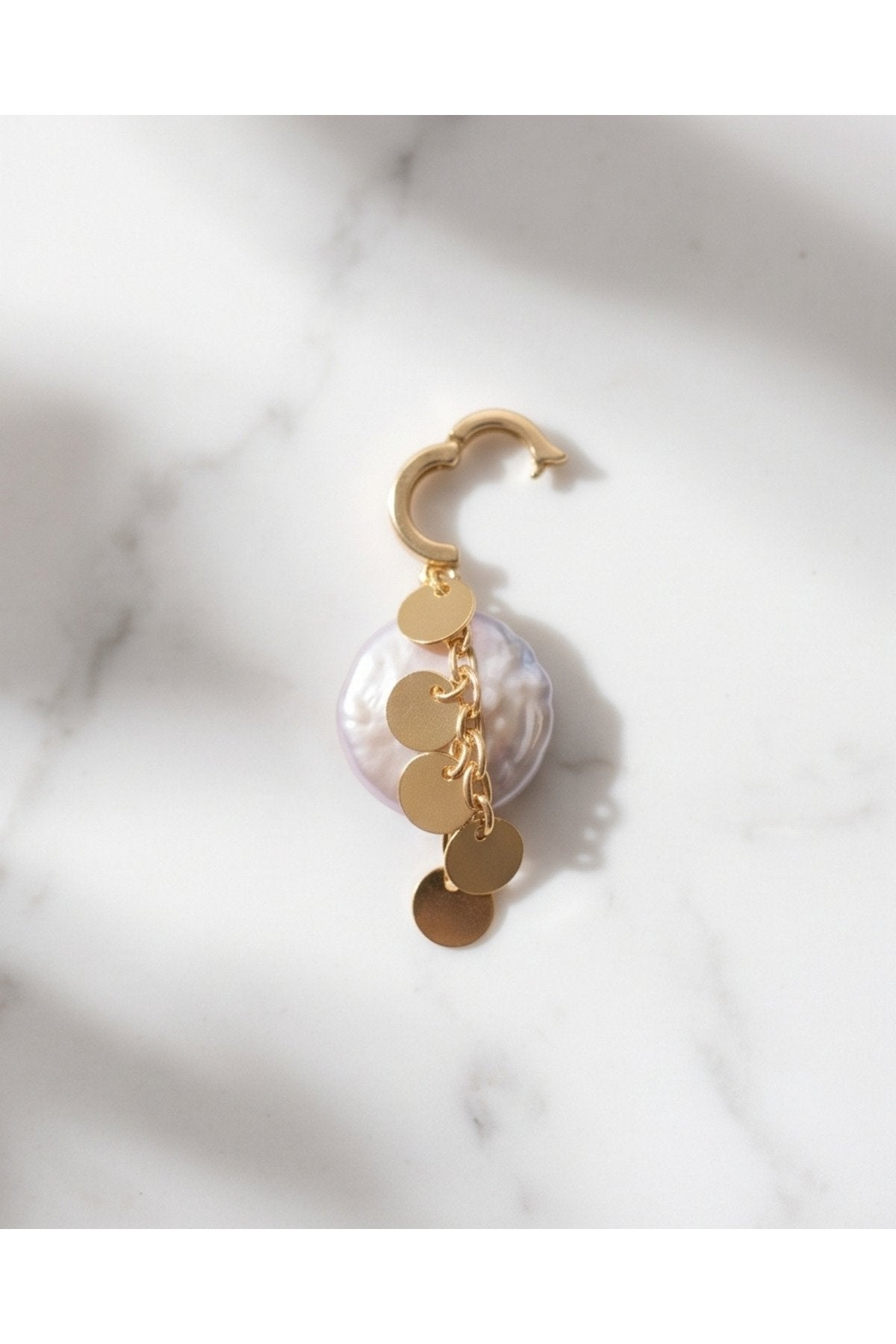 AÇILABİLİR KLİPSLİ PEMBE BAROK İNCİ CHARM