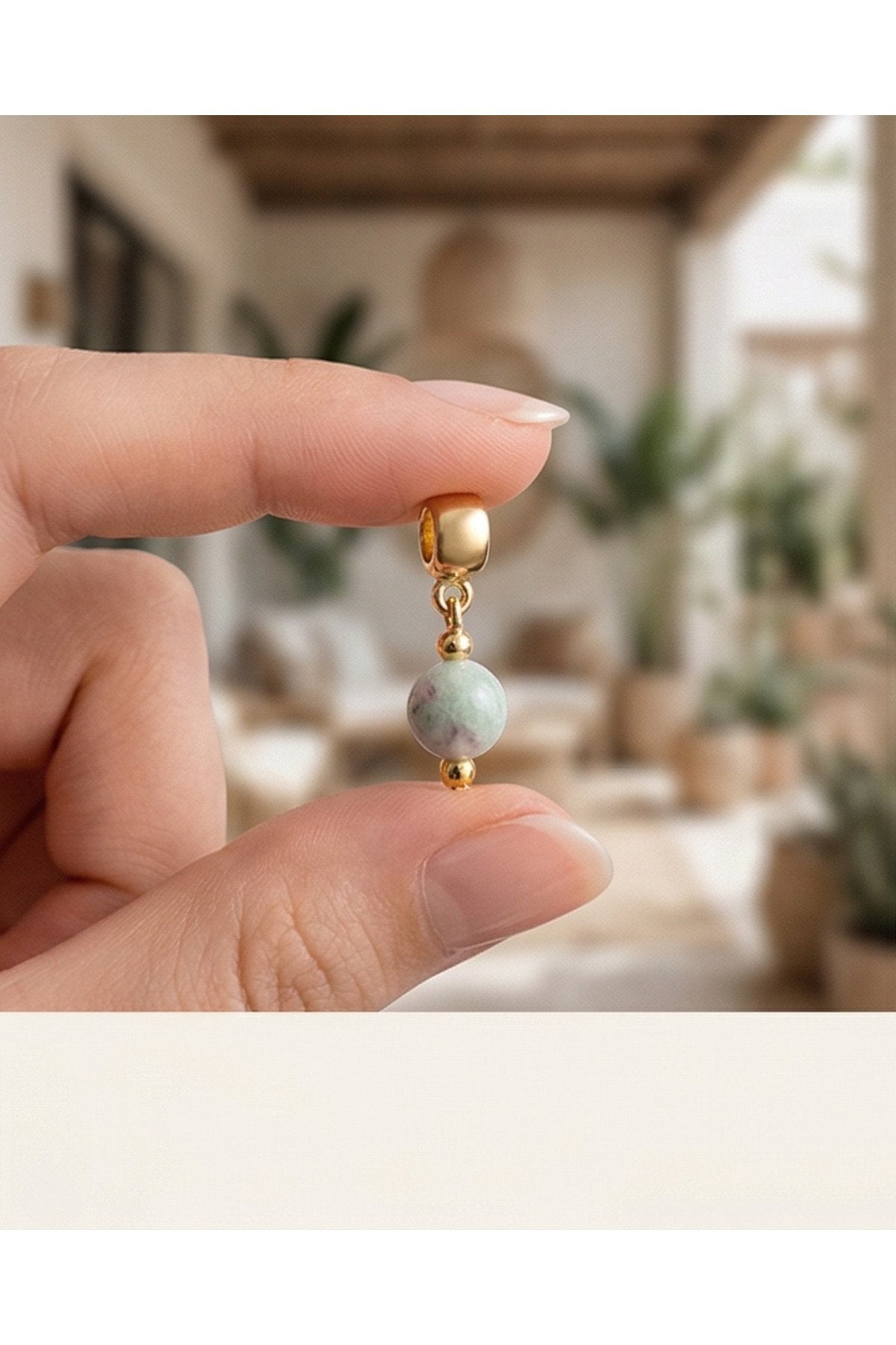 ALTIN KAPLAMA FLORİT CHARM
